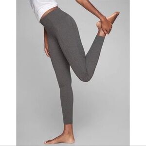 Athleta Salutation Stash Pocket Tights in dark heathered gray
